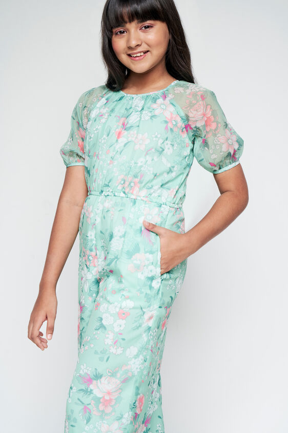 Floret Casual Jumpsuit, Green, image 4